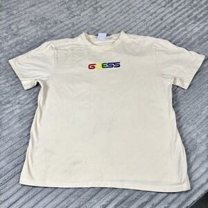 Guess x J Balvin Collab Smile Face T-Shirt Size Large‎ USED